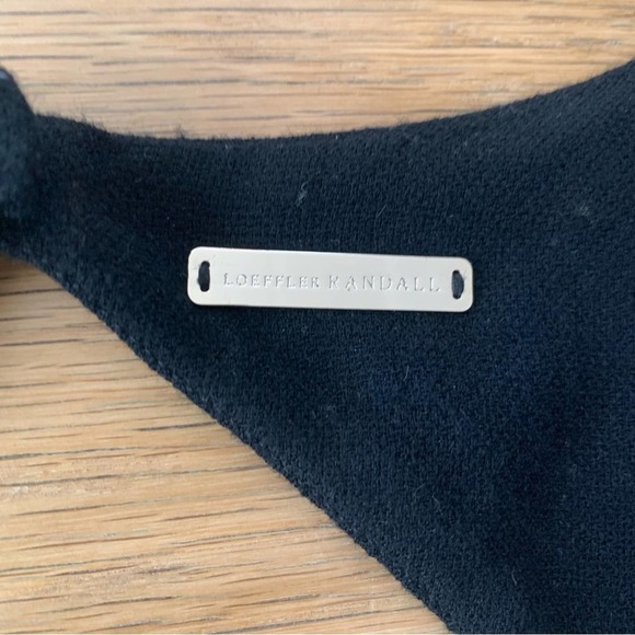 Loeffler Randall 4 Wool Silk Romper Black Pleated Pockets - Picture 5 of 10